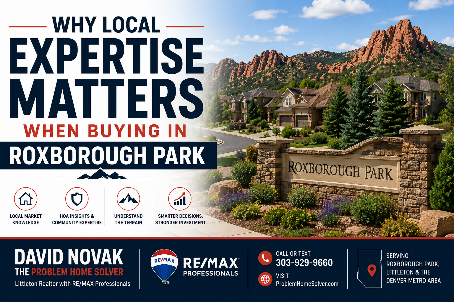 Why Local Expertise Matters When Buying in Roxborough Park